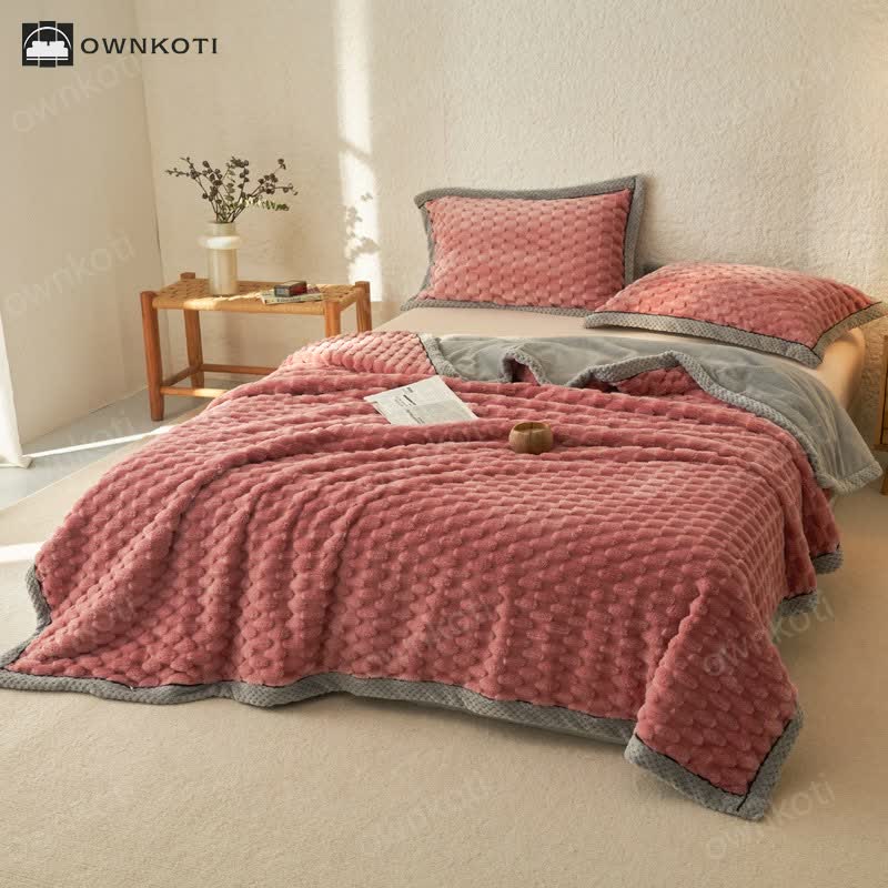 Simple Soft Fleece Duvet Cover Blanket