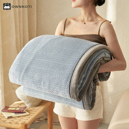 Double-sided Fleece Duvet Cover Blanket