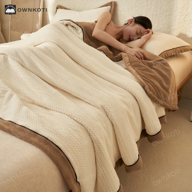 Double-sided Fleece Duvet Cover Blanket