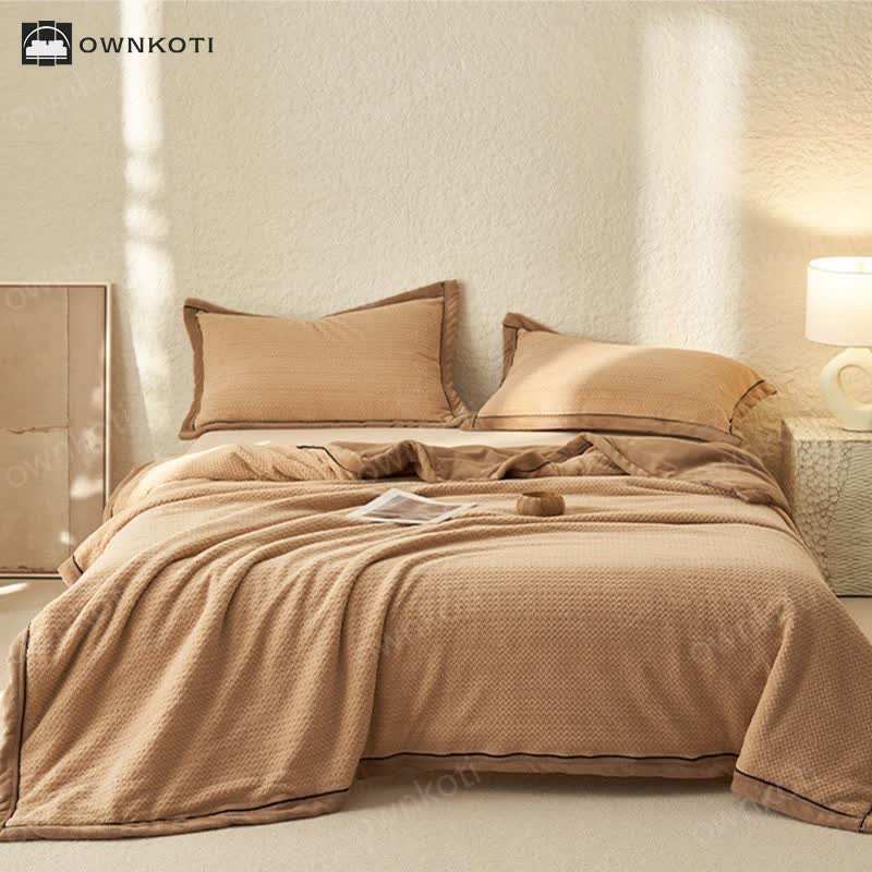 Double-sided Fleece Duvet Cover Blanket