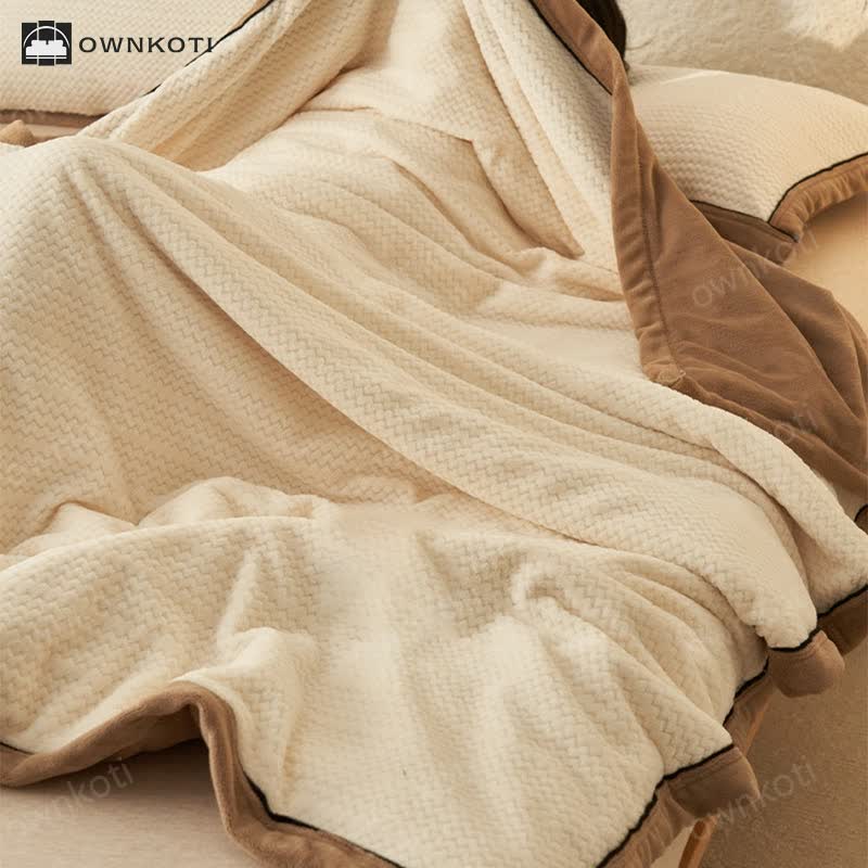 Double-sided Fleece Duvet Cover Blanket