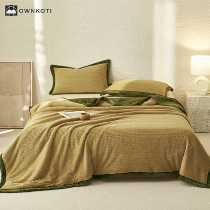 Double-sided Fleece Duvet Cover Blanket