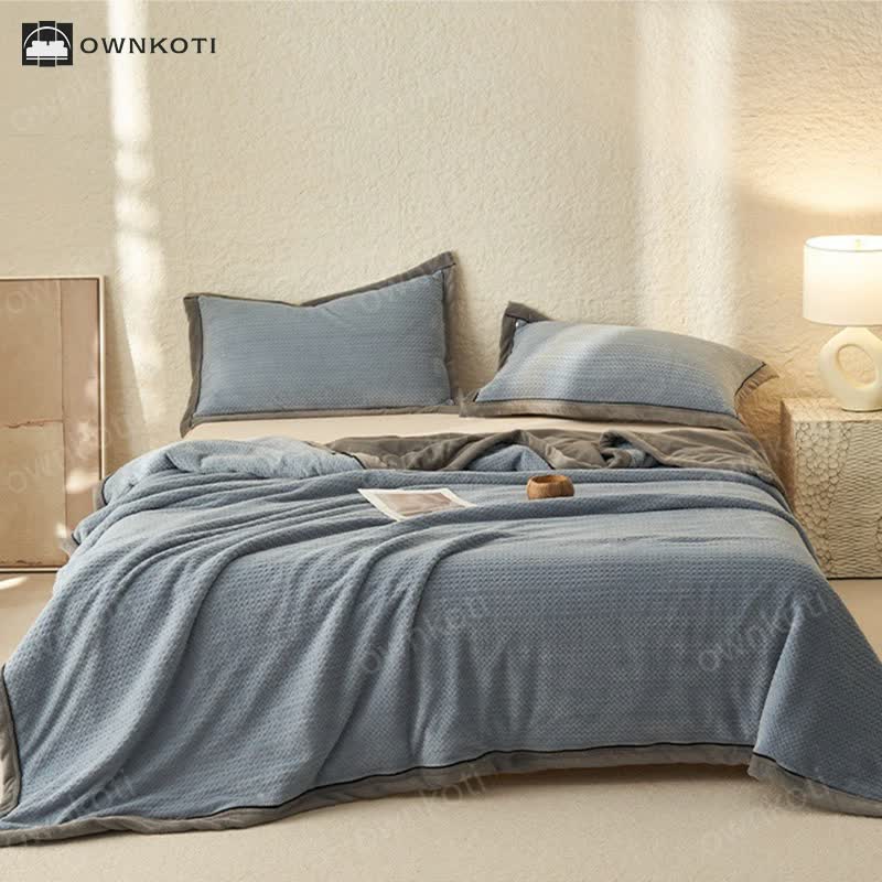 Double-sided Fleece Duvet Cover Blanket