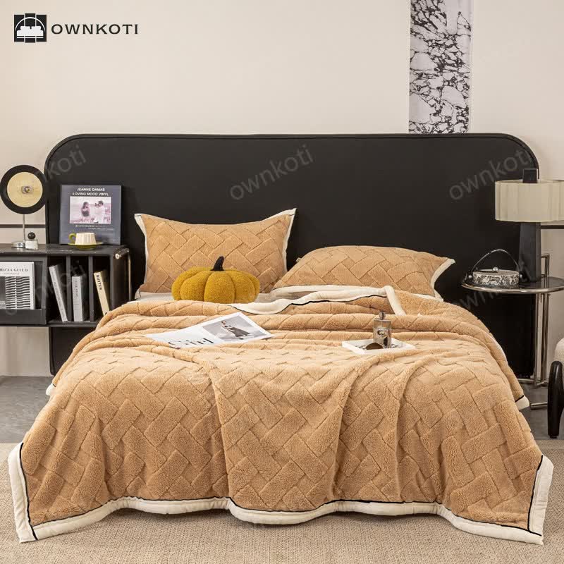 Soft Fleece Solid Color Throw Blanket