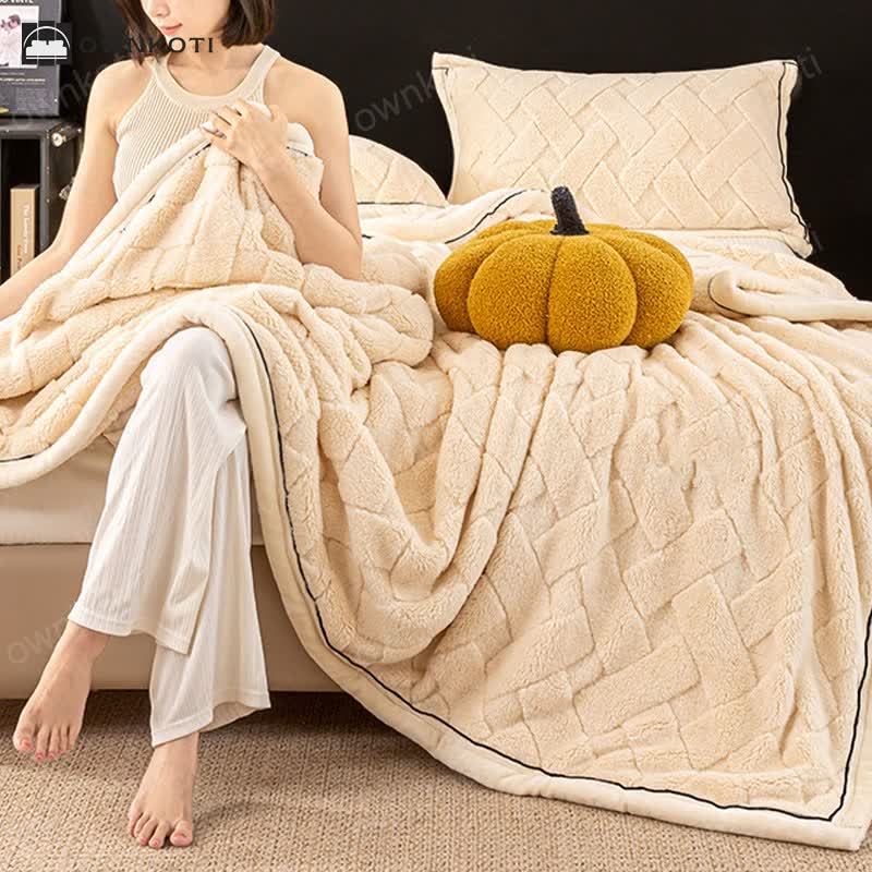 Soft Fleece Solid Color Throw Blanket