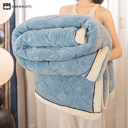 Soft Fleece Solid Color Throw Blanket