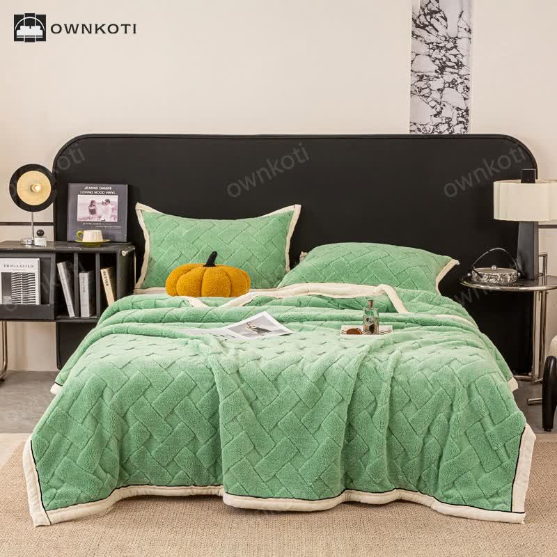 Soft Fleece Solid Color Throw Blanket