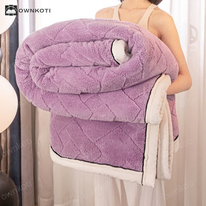 Soft Fleece Solid Color Throw Blanket