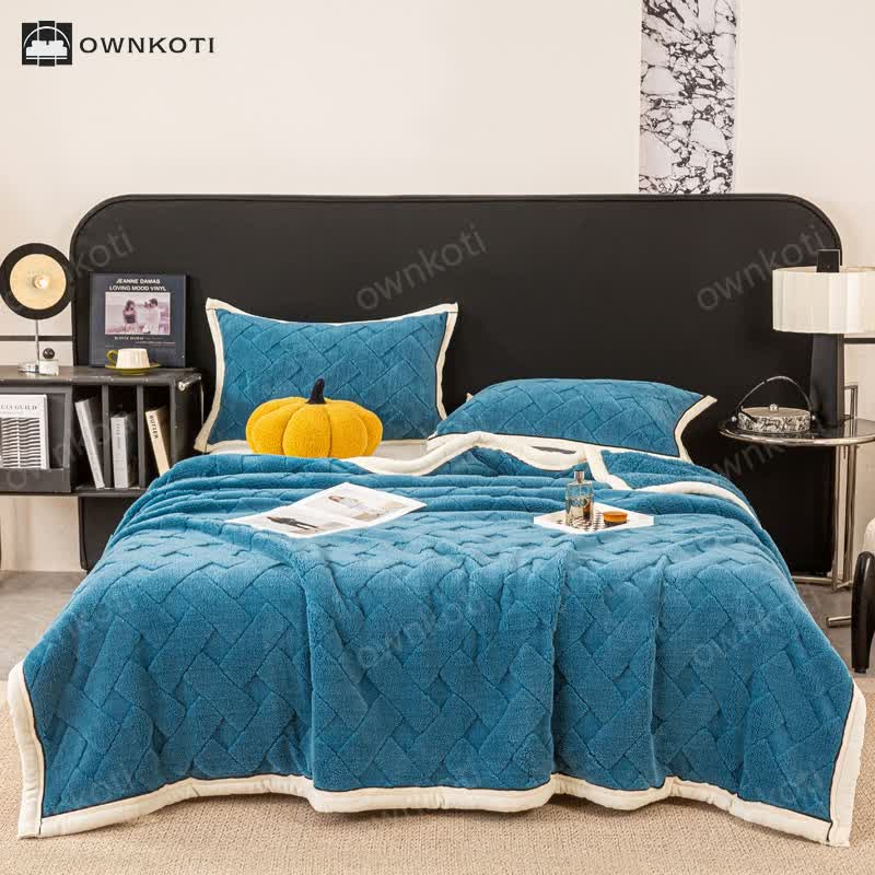 Soft Fleece Solid Color Throw Blanket