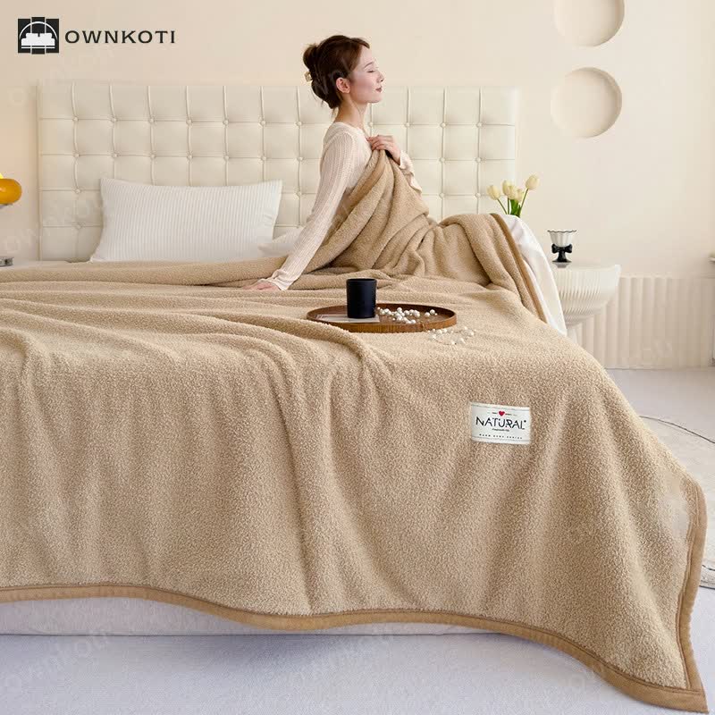 Double-sided Fleece Warm Throw Blanket