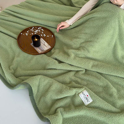 Double-sided Fleece Warm Throw Blanket