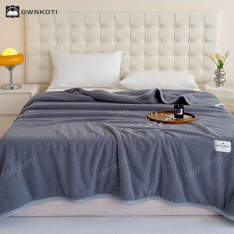 Double-sided Fleece Warm Throw Blanket