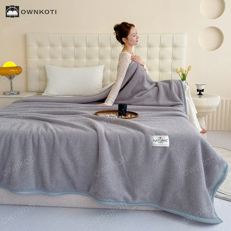 Double-sided Fleece Warm Throw Blanket