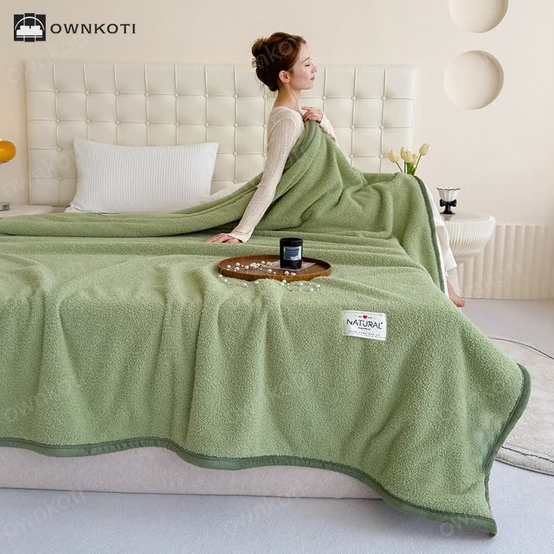 Double-sided Fleece Warm Throw Blanket