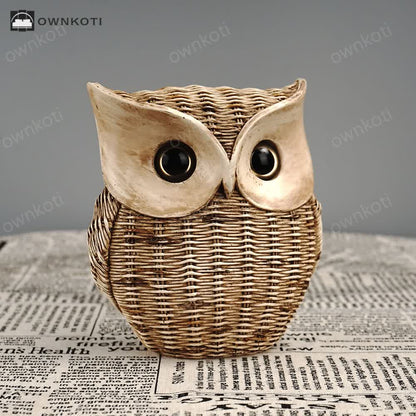 Resin Owl Home Decor Ornament