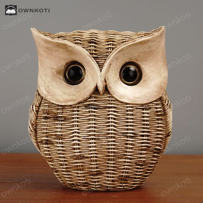 Resin Owl Home Decor Ornament