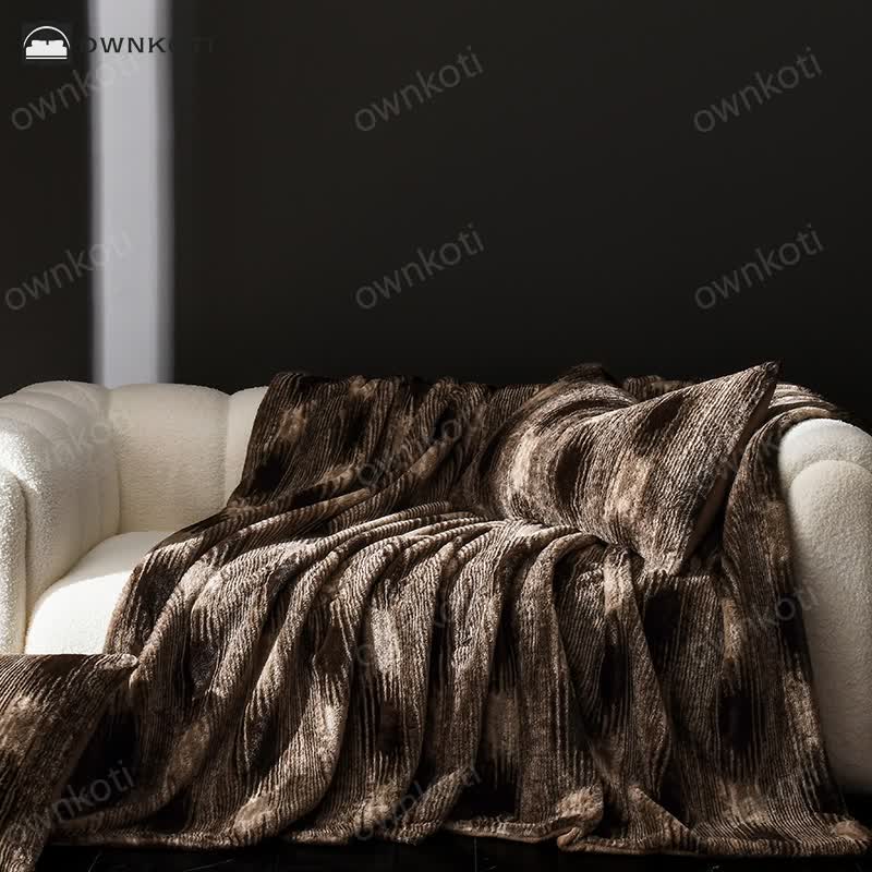 Soft Velvet Vintage Sofa Throw Blanket