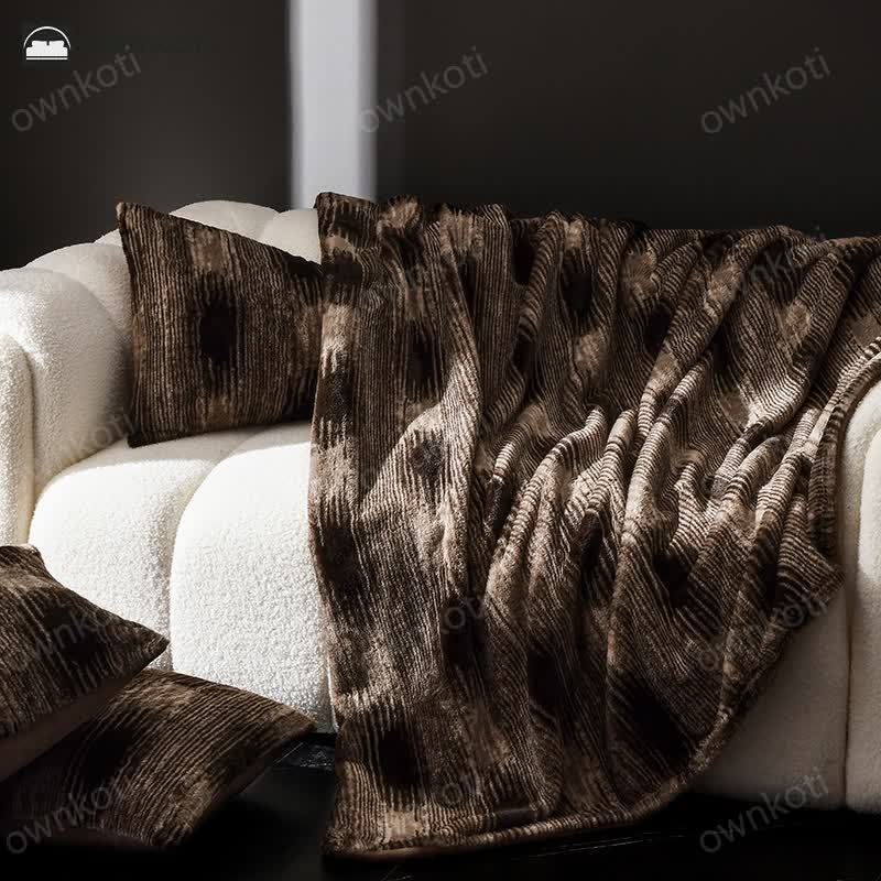 Soft Velvet Vintage Sofa Throw Blanket