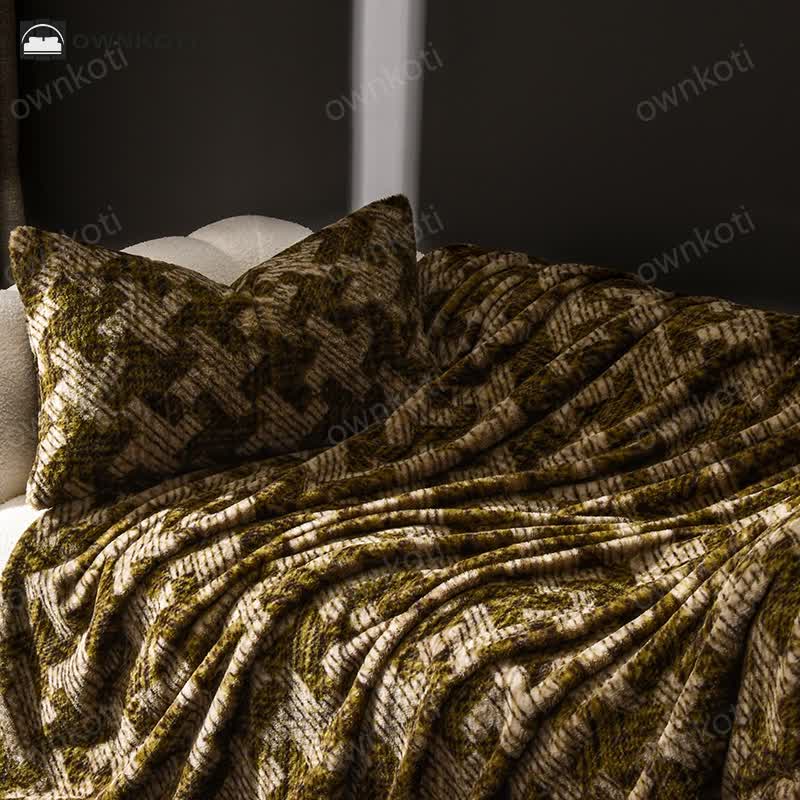 Velvet Windmill Sofa Throw Blanket