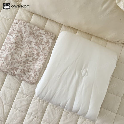 Rural Rabbit Cotton Duvet Cover with Comforter