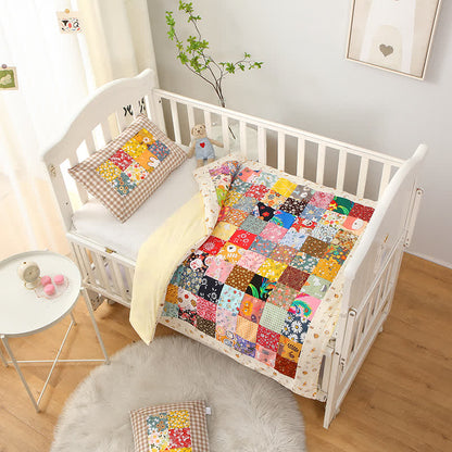 Pure Cotton Splicing Soft Baby Quilt