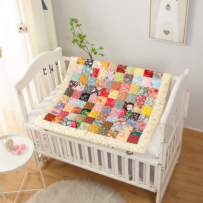 Patchwork Floral Pure Cotton Baby Quilt