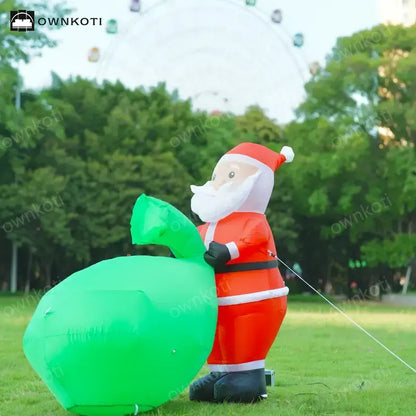 Santa Claus Inflatable Decoration with LED Lights