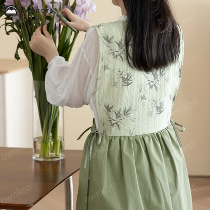 Pastoral Bamboo Waterproof Artist's Smock