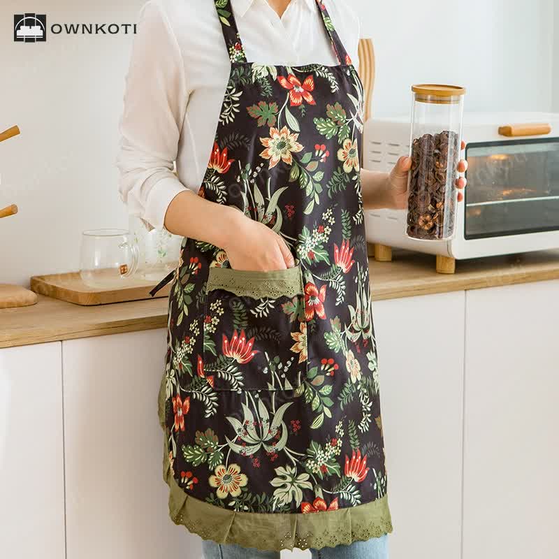 Pastoral Waterproof Gardening Kitchen Apron