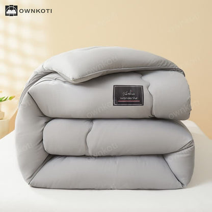 Solid Color Breathable Quilted Comforter