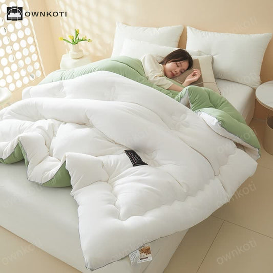 Solid Color Breathable Quilted Comforter