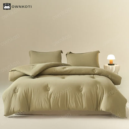 Solid Color Cotton Soft Breathable Comforter