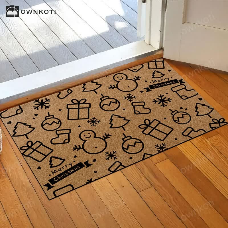 Christmas Motif Home Decor Anti-slip Rug