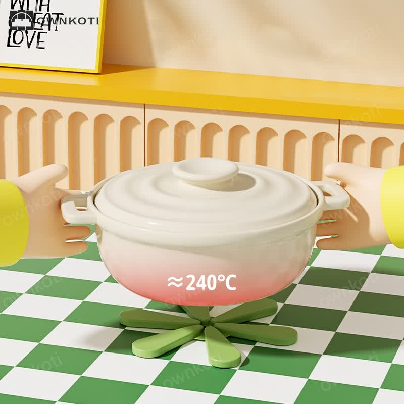 Gradient Color Silicone Heat Insulation Placemat