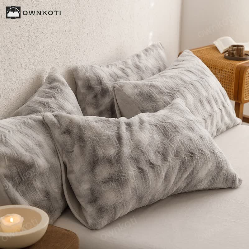 Simple Gradient Soft Velvet Bedding Set(4PCS)