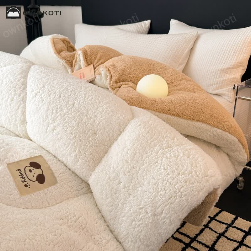 Warm Double-sided Sherpa with Comforter