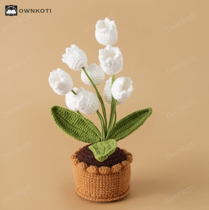 Woven Lily Of The Valley Potted Ornament