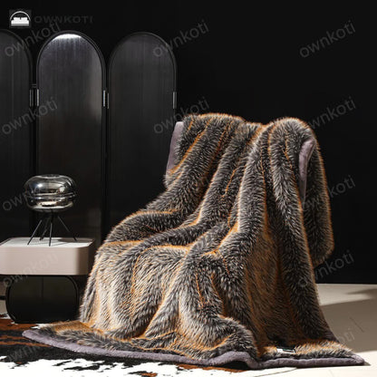 Soft Faux Fur Winter Luxurious Throw Blanket