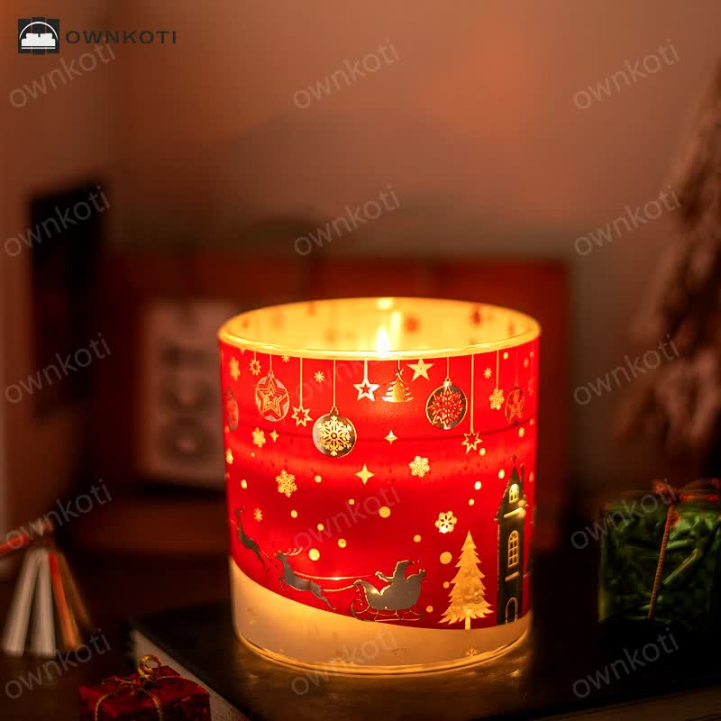 Creative Glowing Christmas Aromatherapy Candle Gift