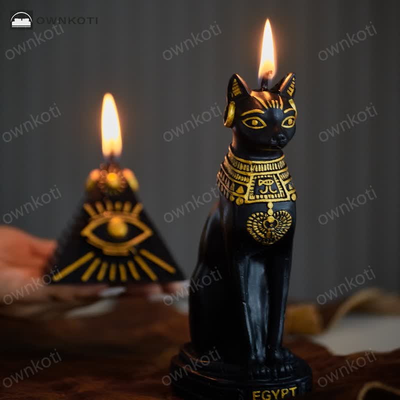 Egyptian Cat Home Decor Scented Candle