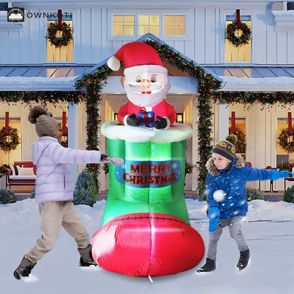 [Ship In 24 Hours] Christmas Dynamic Inflatable Decoration with LED Lights