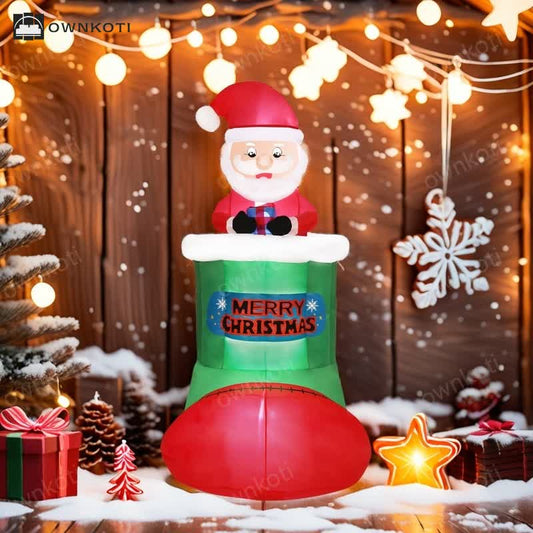 [Ship In 24 Hours] Christmas Dynamic Inflatable Decoration with LED Lights