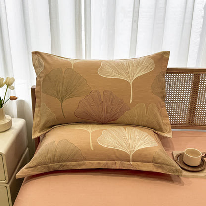 Brushed Cotton Vintage Ginkgo Leaf  Bedding