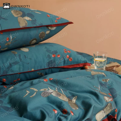 Cotton Retro Literary Style Bedding Set(4PCS)