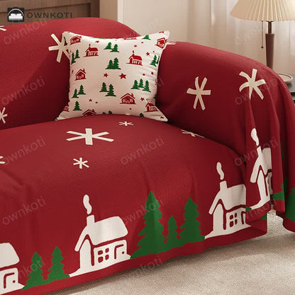 Christmas Festive Soft Anti-slip Sofa Cover