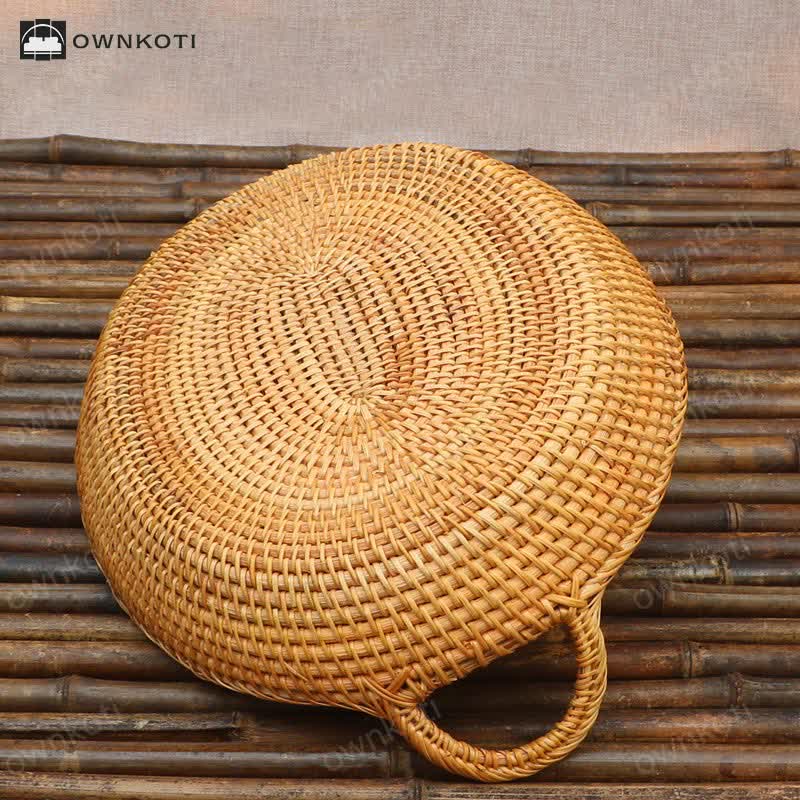 Simple Farmhouse Rattan Fruit Basket