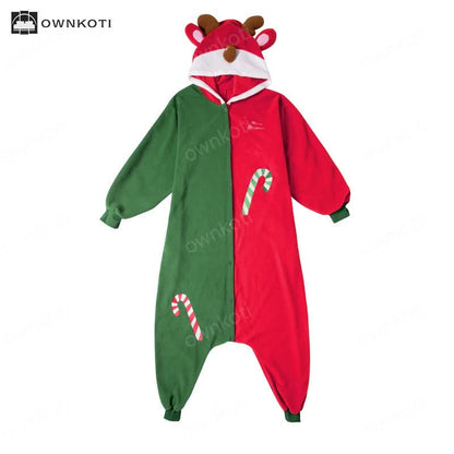 Funny Christmas One-piece Hooded Pajama