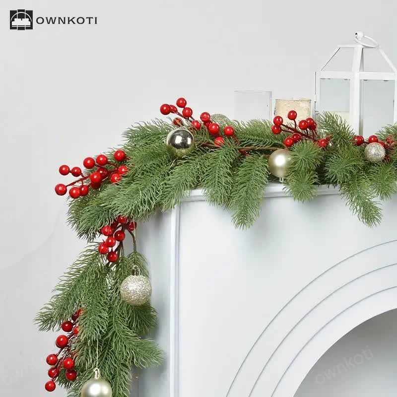 Artificial Garland Pine Needles Holiday Decor