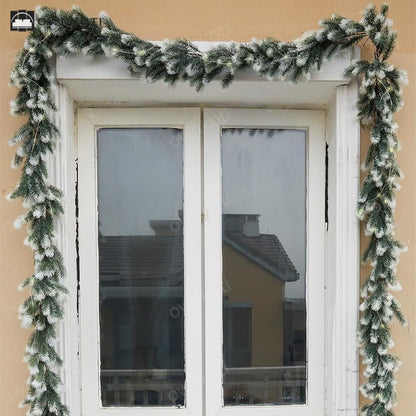 Christmas Gradient Garland Pine Needles Decor