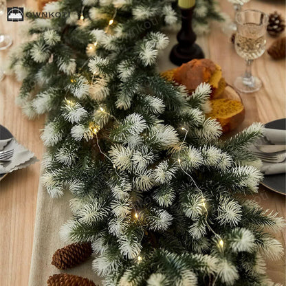 Christmas Gradient Garland Pine Needles Decor